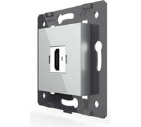 Розетка HDMI LIVOLO 1 пост цвет серый (механизм) VL-FCHD-2IP