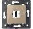 Розетка HDMI LIVOLO 1 пост цвет золотой (механизм) VL-FCHD-2AP 2