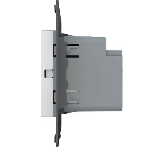 Розетка USB type C LIVOLO с блоком питания 45W, цвет серый (механизм) VL-FCUC-2IP