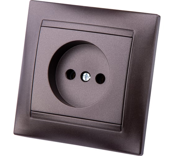 Розетка TDM ELECTRIC 2П 10А 250В шоколад Лама SQ1815-0522