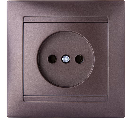 Розетка TDM ELECTRIC 2П 10А 250В шоколад Лама SQ1815-0522
