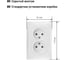 Двойная розетка TDM ELECTRIC 2П 10А 250В белая "Лама" SQ1815-0024 3