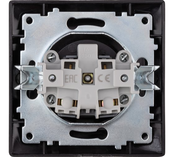 Розетка TDM ELECTRIC 2П 10А 250В с защитными шторками, старинное серебро Лама SQ1815-0651