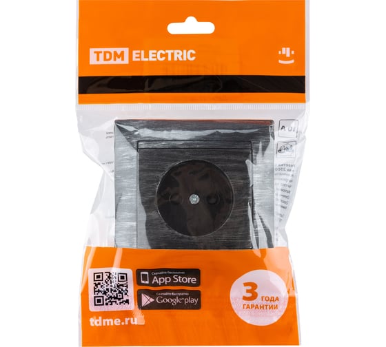 Розетка TDM ELECTRIC 2П 10А 250В с защитными шторками, старинное серебро Лама SQ1815-0651