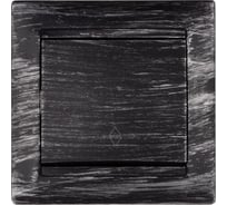 Выключатель на 2 направления 1 клавишный TDM ELECTRIC 10А, старинное серебро, серия "Лама" SQ1815-0648