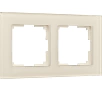 Рамка на 2 поста WERKEL W0021141/ Favorit (молочный, стекло) a058814