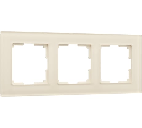Рамка на 3 поста WERKEL W0031141/ Favorit (молочный, стекло) a058815