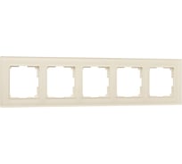 Рамка на 5 постов WERKEL W0051141/ Favorit (молочный, стекло) a058817