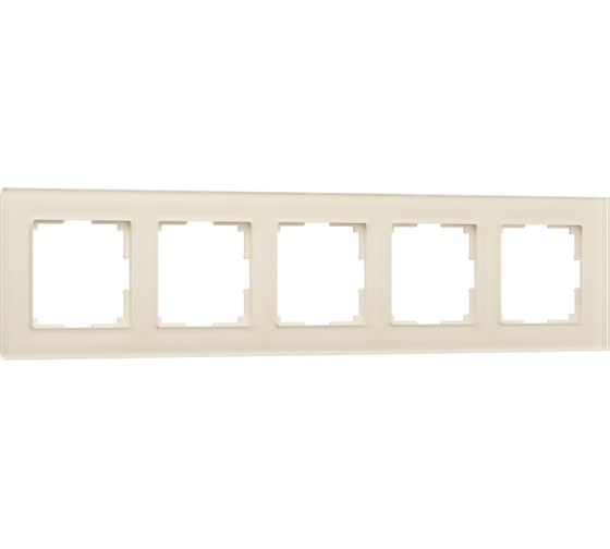 Рамка на 5 постов WERKEL W0051141/ Favorit (молочный, стекло) a058817 1