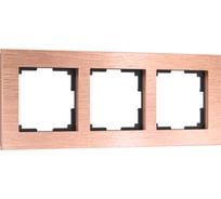 Рамка на 3 поста WERKEL W0031712/ Aluminium (бронза) a058764