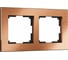 Рамка на 2 поста WERKEL W0021712/ Aluminium (бронза) a058763 1