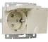Двойная влагозащищенная розетка WERKEL W1172203 с заземлением с защитными крышками и шторками слоновая кость a057279 1