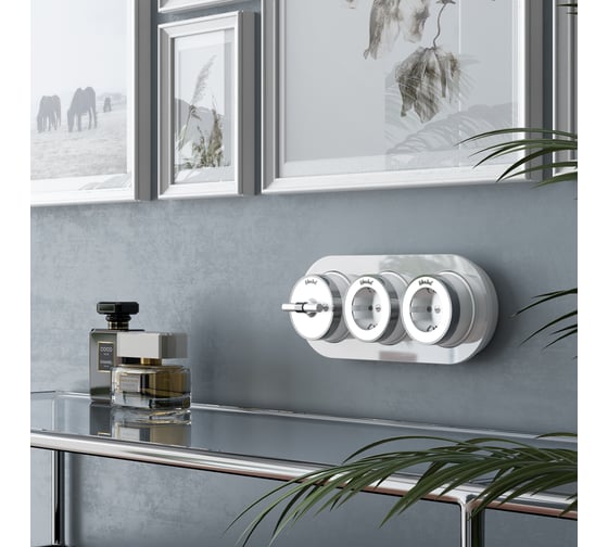 Одноклавишный переключатель WERKEL W5812050/ Vintage (белый матовый/хром) a055907