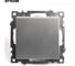 1-клавишный выключатель (механизм) STEKKER GLS10-7103-03, 250V, 10А, серия Катрин, серебро 39575 8