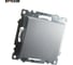 1-клавишный выключатель (механизм) STEKKER GLS10-7103-03, 250V, 10А, серия Катрин, серебро 39575 9