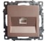 1-местная компьютерная розетка STEKKER RJ-45 (механизм), GLS00-7107-02, серия Катрин, шампань 39599 1