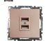 2-местная USB розетка (механизм) STEKKER GLS10-7115-02, 250B, 2,4А, серия Катрин, шампань 39602 8