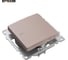 1-клавишный выключатель STEKKER (механизм), GLS10-7105-02, 250V, 10А, серия Катрин, шампань 39590 11