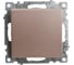 1-клавишный выключатель STEKKER (механизм), GLS10-7105-02, 250V, 10А, серия Катрин, шампань 39590 1
