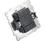 1-клавишный выключатель STEKKER (механизм), GLS10-7105-02, 250V, 10А, серия Катрин, шампань 39590 4
