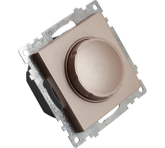 Диммирующий выключатель STEKKER TRIAC (механизм), GLS10-7106-02, 250V, 500W, серия Катрин, шампань 39601