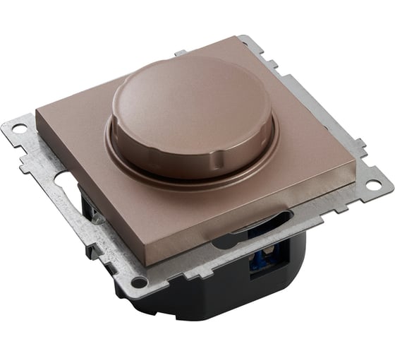 Диммирующий выключатель STEKKER TRIAC (механизм), GLS10-7106-02, 250V, 500W, серия Катрин, шампань 39601