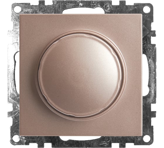 Диммирующий выключатель STEKKER TRIAC (механизм), GLS10-7106-02, 250V, 500W, серия Катрин, шампань 39601