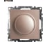 Диммирующий выключатель STEKKER TRIAC (механизм), GLS10-7106-02, 250V, 500W, серия Катрин, шампань 39601 8
