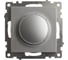 Диммирующий выключатель STEKKER TRIAC (механизм), GLS10-7106-03, 250V, 500W, серия Катрин, серебро 39587 1