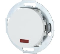 1-клавишный выключатель LK Studio с индикатором, схема 1L, 16А, 250В, белый, LK Vintage 880204-1