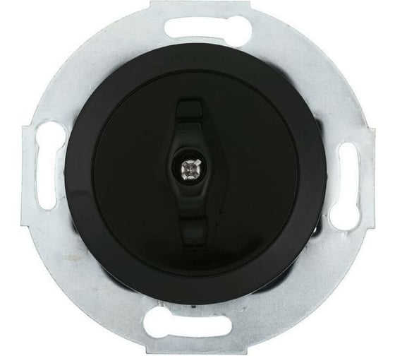 Поворотный выключатель LK Studio (сх.5), 10 A, 250 B, черный, LK Vintage 880608-1