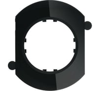 Круглая рамка LK Studio промежуточная, для 3-х и более постов, из натурального темного стекла LK 889310-1