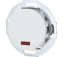 1-клавишный переключатель LK Studio на 2 направления с индикатором (сх.6L) 16A 250B, белый, LK Vintage 880404-1