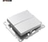 2-клавишный выключатель STEKKER (механизм), GLS10-7104-03, 250V, 10А, серия Катрин, серебро 39578 10