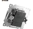 2-клавишный выключатель STEKKER (механизм), GLS10-7104-03, 250V, 10А, серия Катрин, серебро 39578 11