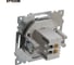 2-местная USB розетка STEKKER (механизм), GLS10-7115-03, 250B, 2,4А, серия Катрин, серебро 39588 11