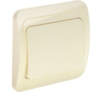 Выключатель LUAZON Lighting "ЕКБ", 10 А, 1 клавиша, скрытый, бежевый 3092329
