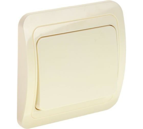 Выключатель LUAZON Lighting "ЕКБ", 10 А, 1 клавиша, скрытый, бежевый 3092329 1
