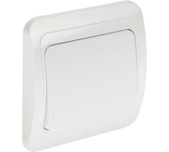 Выключатель LUAZON Lighting "ЕКБ", 10 А, 1 клавиша, белый 3092328 1