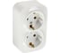 Двухместная розетка LUAZON Lighting "МСК", 16 А, с з/к, белая 3092304 1