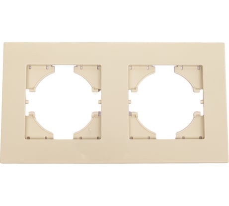 Рамка GGUSI Electric City 2-местная, цвет бежевый C1112-003
