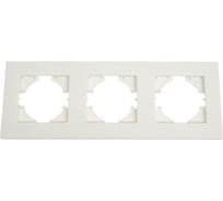 Рамка GUSI Electric City 3-местная, цвет белый C1113-001