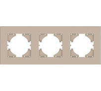 Рамка GUSI Electric City 3-местная, цвет шампань C1113-027