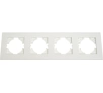 Рамка GUSI Electric City 4-местная, цвет белый C1114-001