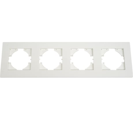 Рамка GUSI Electric City 4-местная, цвет белый C1114-001