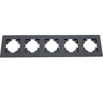 Рамка GUSI Electric City 5-местная, цвет графит C1115-010