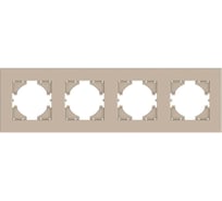 Рамка GUSI Electric City 4-местная, цвет шампань C1114-027