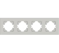 Рамка GUSI Electric City 4-местная, цвет жемчуг C1114-028