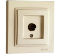 Концевая розетка TV MONO ELECTRIC с экраном DESPINA кремовый 102-170005-138