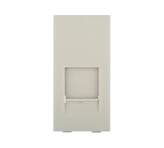 Накладка для телефонной/компьютерной розетки LK Studio RJ 45x22.5мм бежевый LK45 853101-1